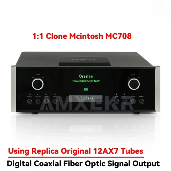 AMXEKR 1:1 clone McIntosh MC708 CD player pure tube fever high fidelity ESS9038Pro×2 dual decoding home audio