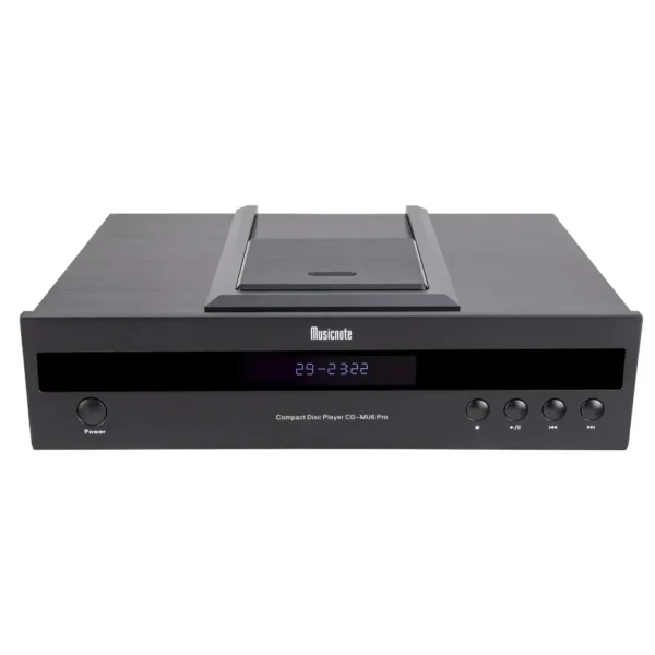 Musicnote MU6Pro Audiophile-Grade CD Player with Top Cover, Tube Balanced Output, 1795 Decoding, Digital Output, Remote Control