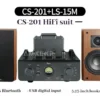 YAQIN CS-201 Tube Amplifier 40W*2 Power Amplifier Tube Audio Amplifier Fever HiFi Home Vacuum Tube Audio