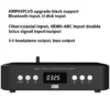 AMXEKR HIFI Digital Audio Amplifier 80W*2 Power Bluetooth 5.0 Music Turntable USB SD Card Input Support IR Remote Control FM