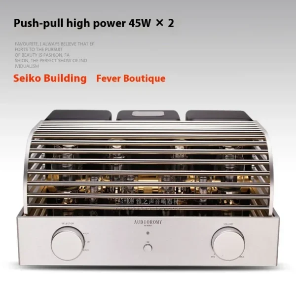 AMXEKR KT88 Vacuum Tube Amplifier Pure Handmade Welding Electronic Tube Amp 45W 2.0 HIFI Amplifier Audio