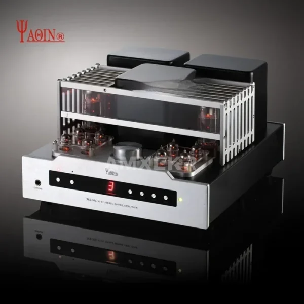 YAQIN MS-30L 40W x 2 EL34 Vacuum Tube Amplifier, High-Fidelity HiFi Home Audio Power Amplifier with Remote Control