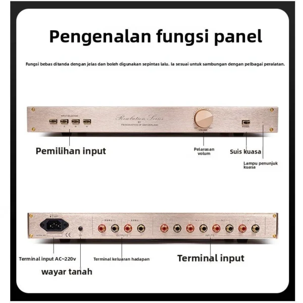 CHUBAN FM244 Hi-Fi Preamplifier/Monitor Amplifier, Replica Imported HI END FM244 Circuitry, Transistor, Talema Transformer