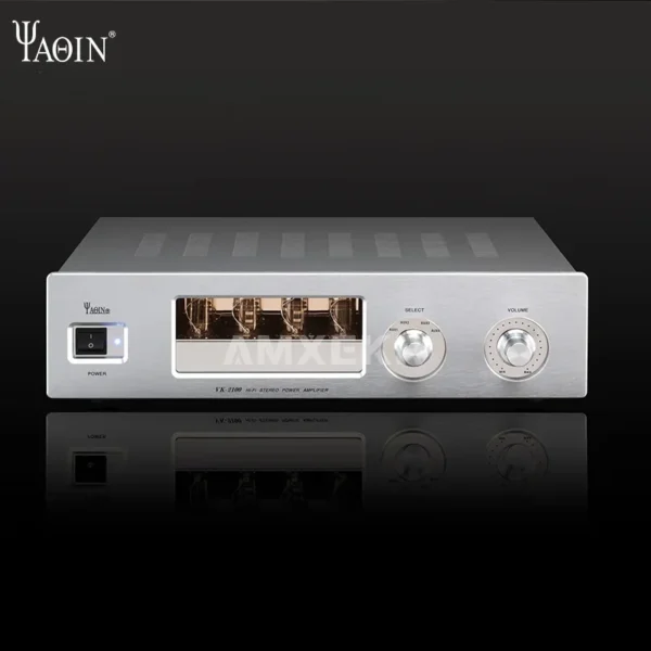 YAQIN VK-2100 High Power Tube Amplifier 85W X 2 Channels StereoHome Audio System Front Gallbladder Rear Stone HiFi Sound Quality