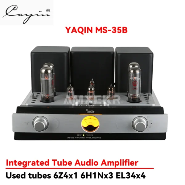 YAQIN MS-35B Audiophile-Grade HiFi Tube Amplifier with EL34 Vacuum Tubes, Bluetooth 5.0 Lossless USB, Integrated Audio Amplifier
