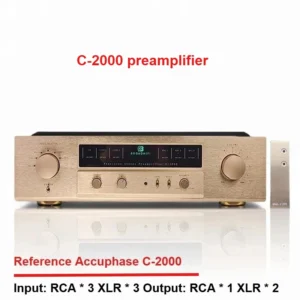 Referenz Accuphase C-2000 Vollständig Symmetrischer Class-A Hi-Fi-Vorverstärker Mit Höhen- Und Bassregelung Und Fernbedienung