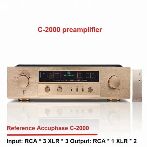 Referenz Accuphase C-2000 Vollständig Symmetrischer Class-A Hi-Fi-Vorverstärker Mit Höhen- Und Bassregelung Und Fernbedienung