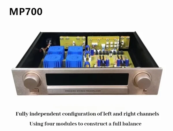 CHUBAN MP700 Fully Balanced High-Fidelity Preamplifier, HiFi Audiophile Class A Audio Amplifier for Home Use with Remote Control