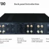 CHUBAN MP700 Fully Balanced High-Fidelity Preamplifier, HiFi Audiophile Class A Audio Amplifier for Home Use with Remote Control
